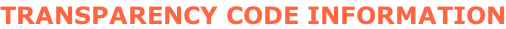 TRANSPARENCY CODE INFORMATION